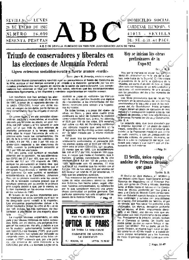 ABC SEVILLA 26-01-1987 página 9