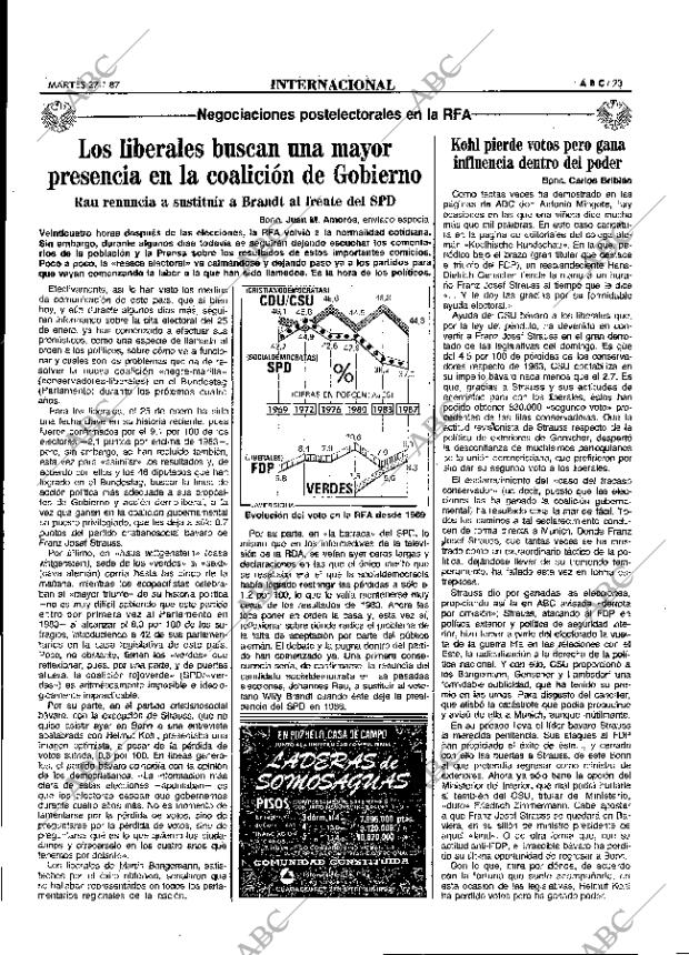 ABC MADRID 27-01-1987 página 23