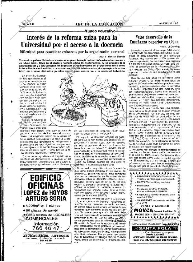 ABC MADRID 27-01-1987 página 50