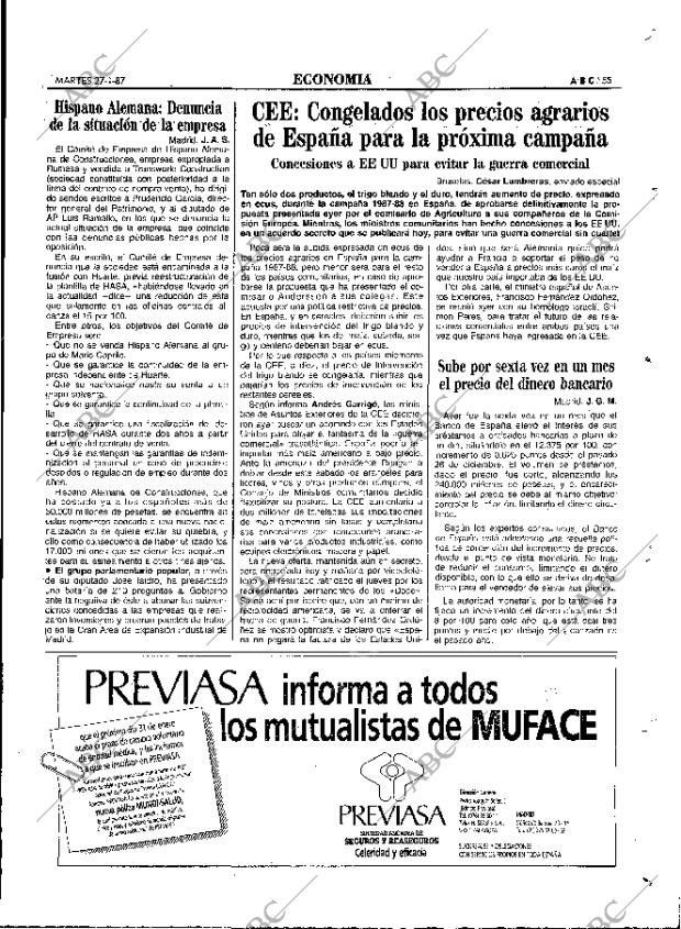ABC MADRID 27-01-1987 página 55