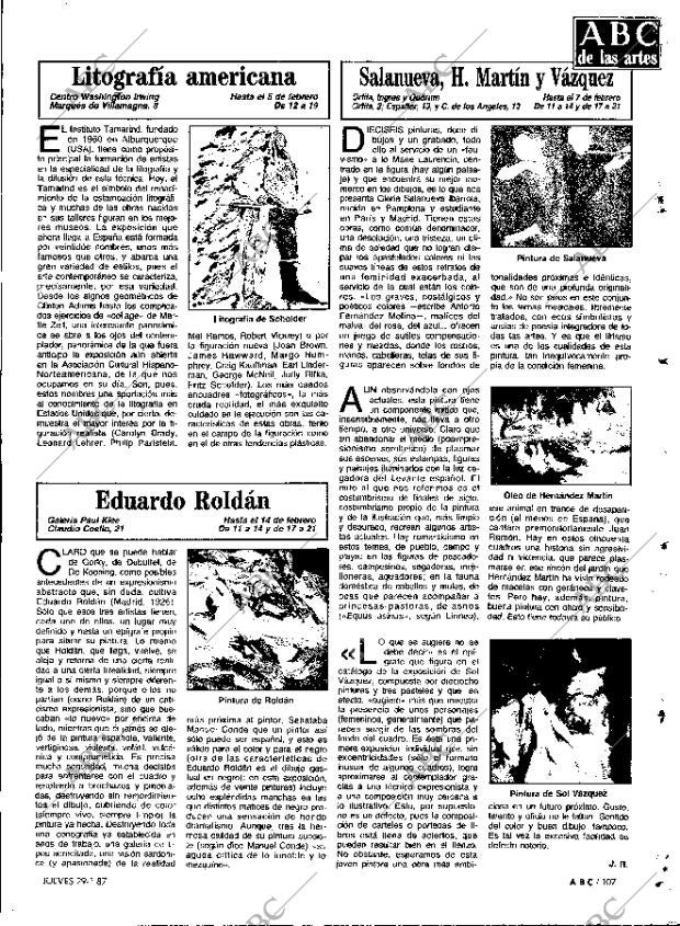 ABC MADRID 29-01-1987 página 107