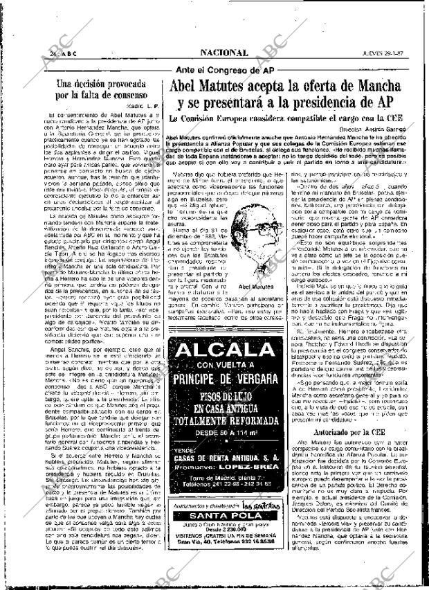 ABC MADRID 29-01-1987 página 24