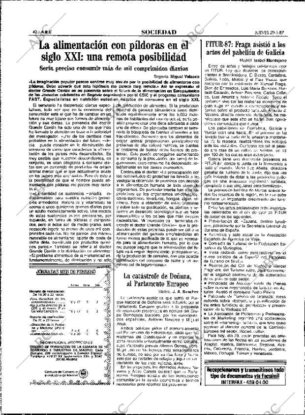 ABC MADRID 29-01-1987 página 42