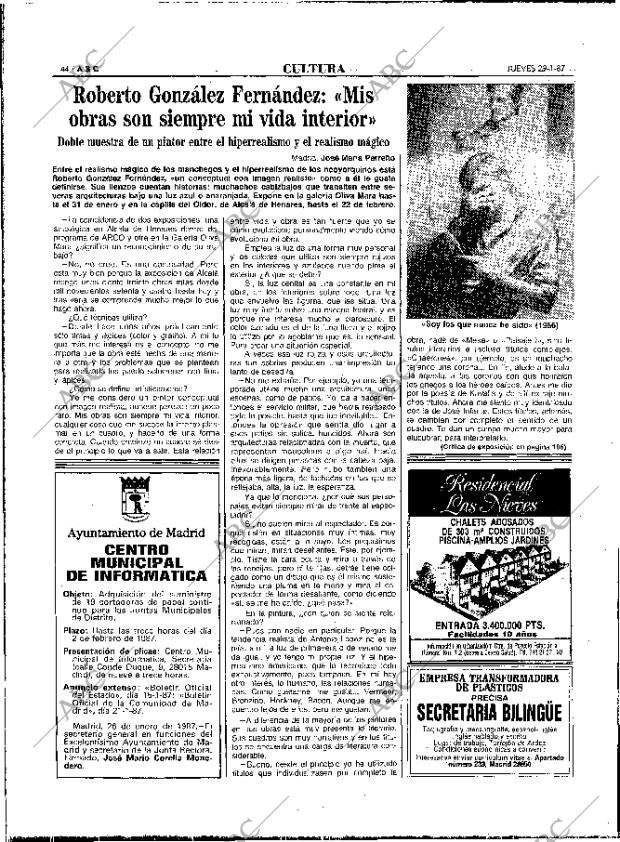 ABC MADRID 29-01-1987 página 44