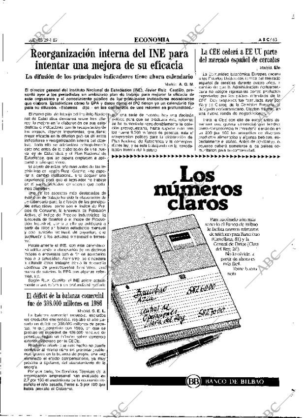 ABC MADRID 29-01-1987 página 63