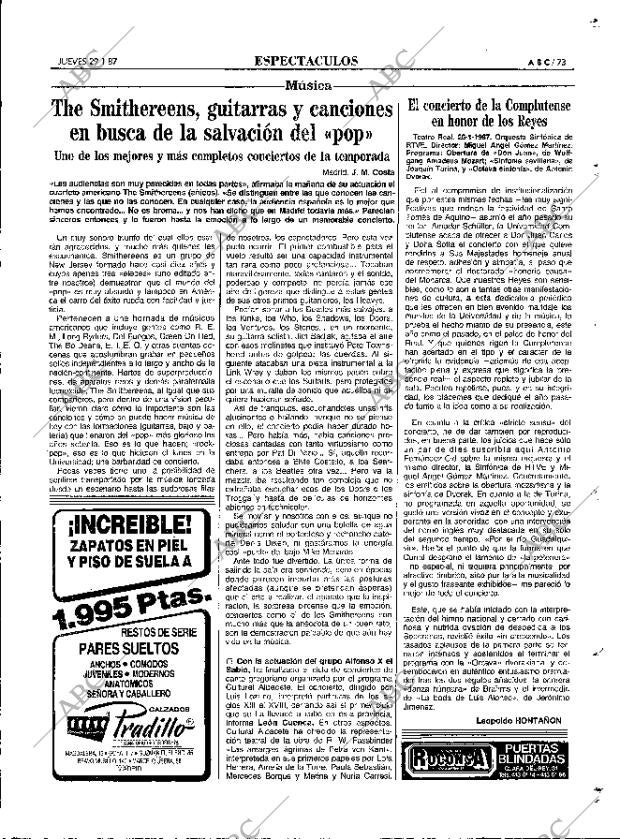 ABC MADRID 29-01-1987 página 73