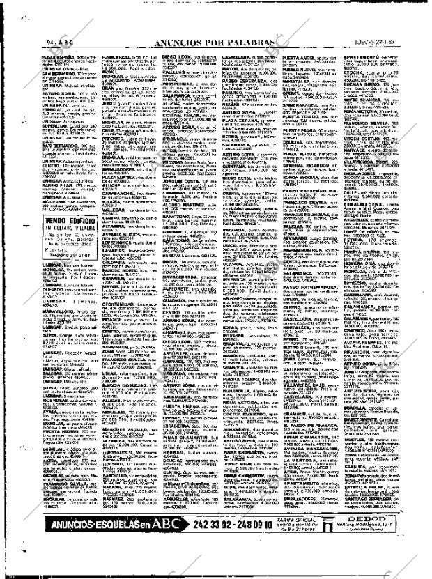 ABC MADRID 29-01-1987 página 94