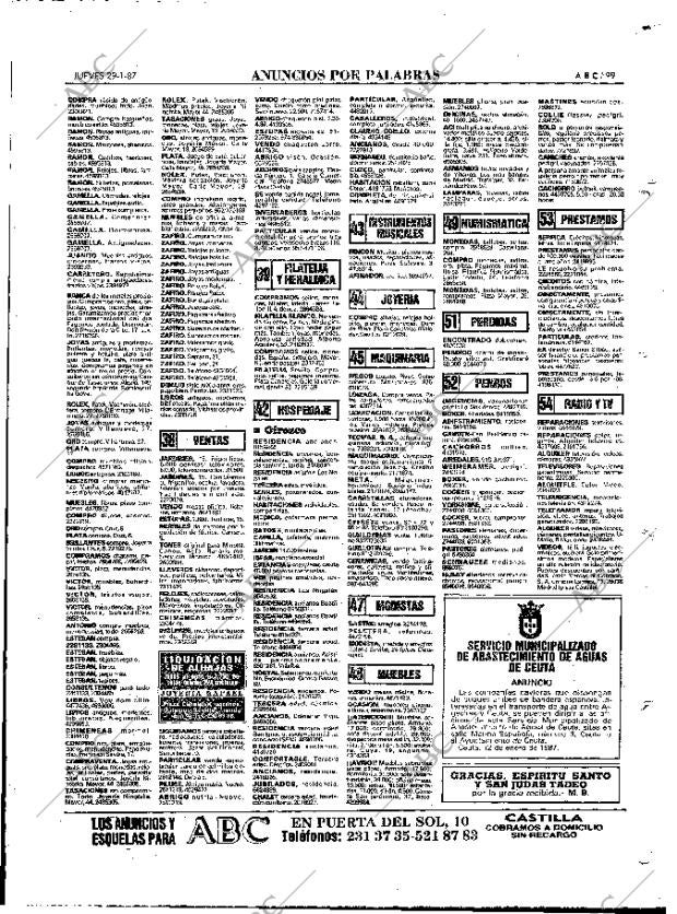 ABC MADRID 29-01-1987 página 99