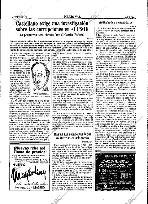 ABC MADRID 30-01-1987 página 23