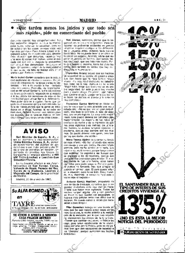 ABC MADRID 30-01-1987 página 31