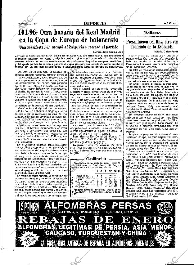 ABC MADRID 30-01-1987 página 47