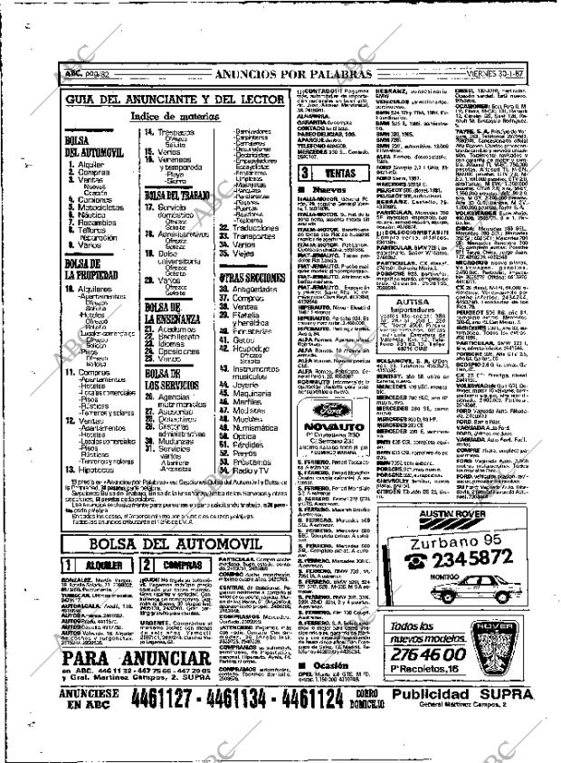 ABC MADRID 30-01-1987 página 82