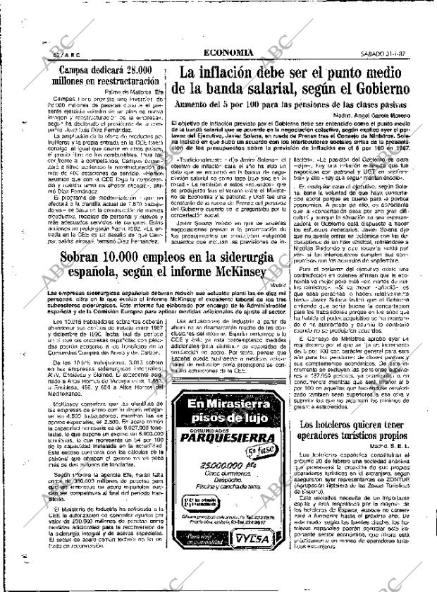 ABC MADRID 31-01-1987 página 62