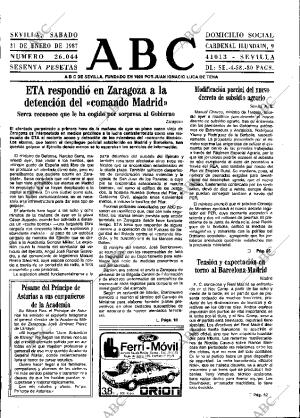 ABC SEVILLA 31-01-1987 página 13