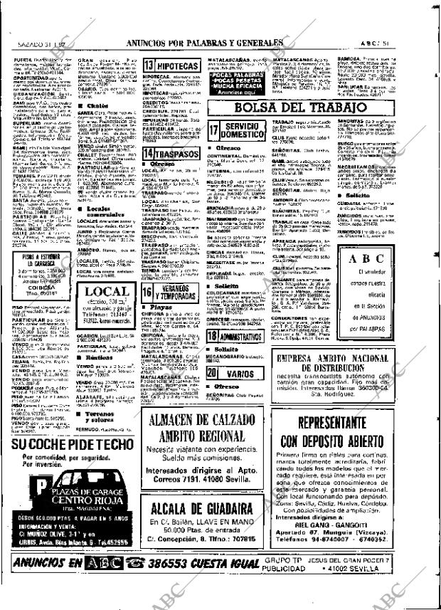 ABC SEVILLA 31-01-1987 página 63