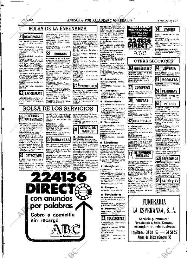 ABC SEVILLA 31-01-1987 página 64