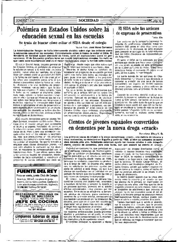 ABC MADRID 01-02-1987 página 45