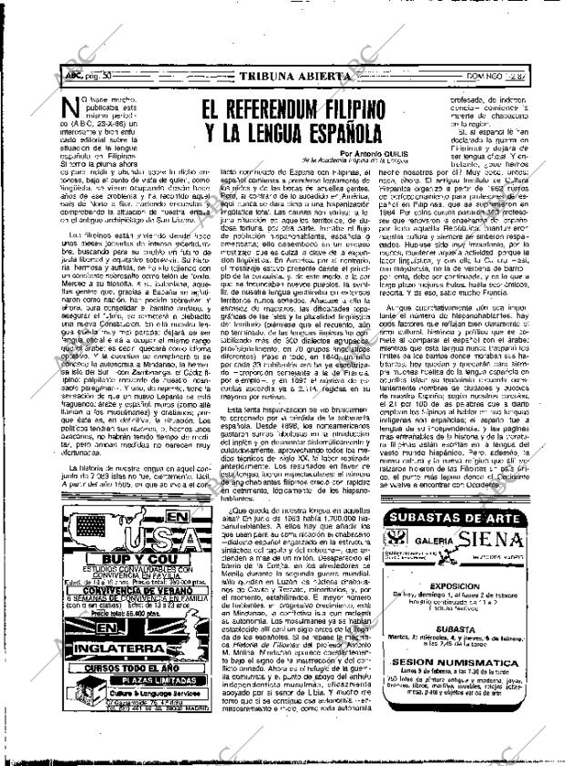 ABC MADRID 01-02-1987 página 50