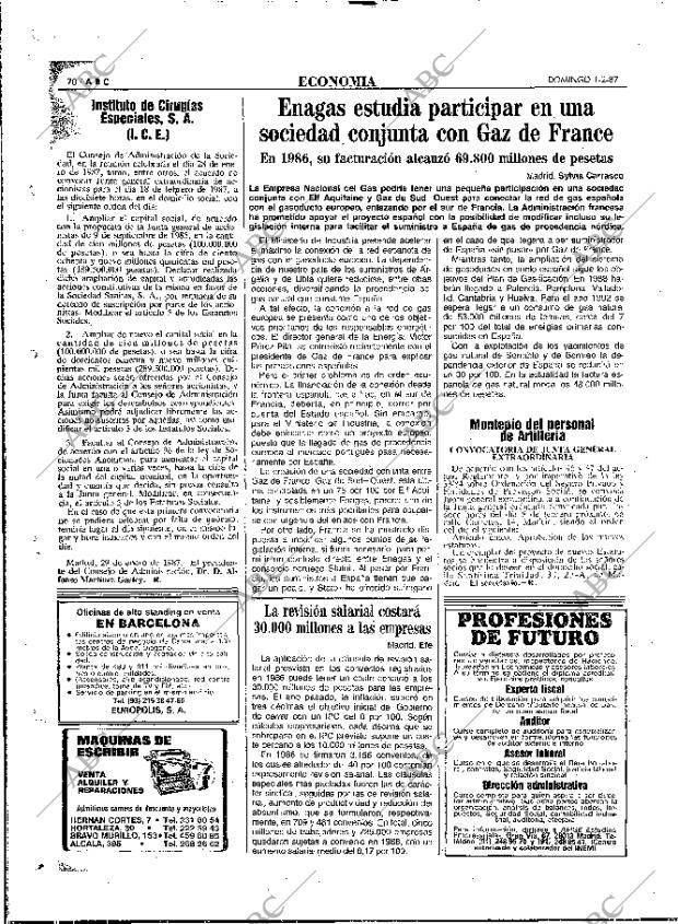 ABC MADRID 01-02-1987 página 70