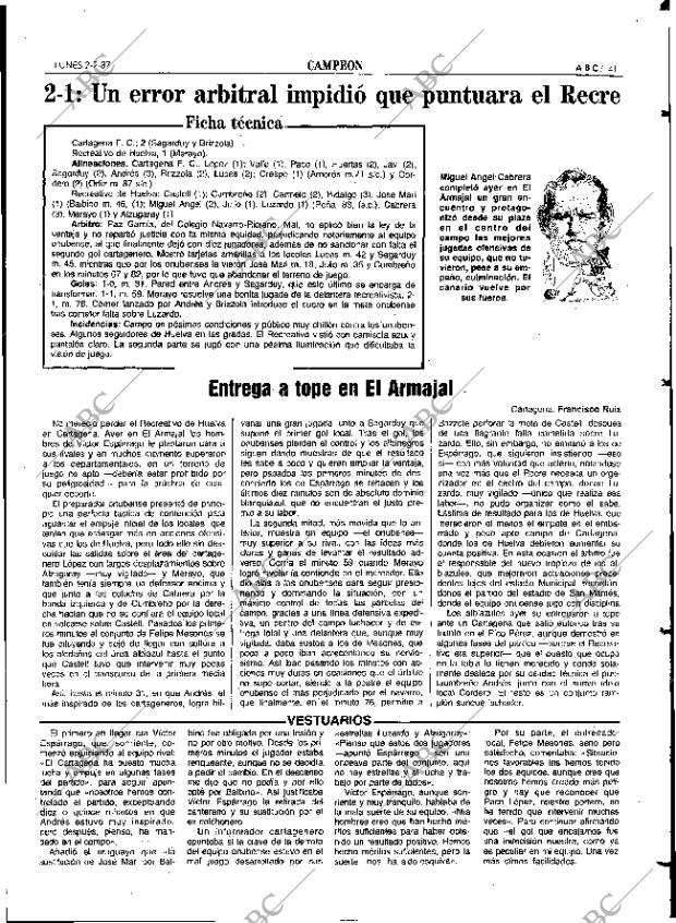 ABC SEVILLA 02-02-1987 página 41