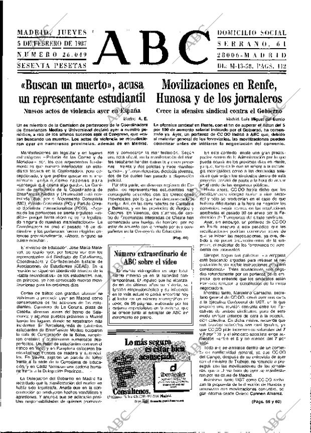 ABC MADRID 05-02-1987 página 13