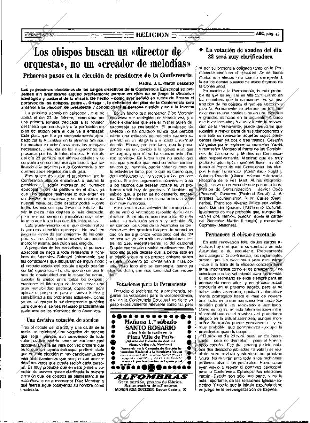 ABC MADRID 06-02-1987 página 43