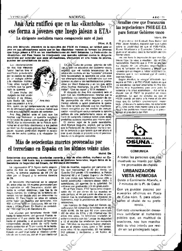 ABC SEVILLA 06-02-1987 página 21