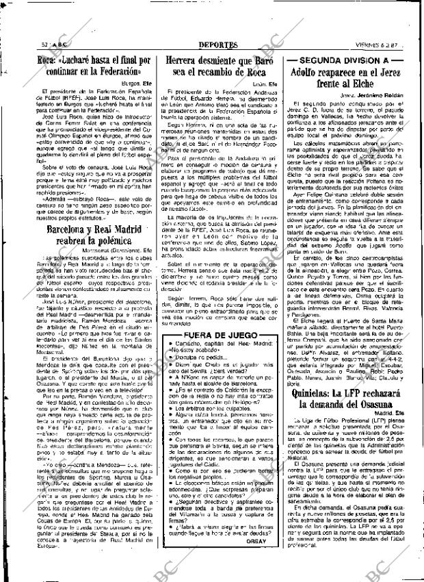 ABC SEVILLA 06-02-1987 página 52