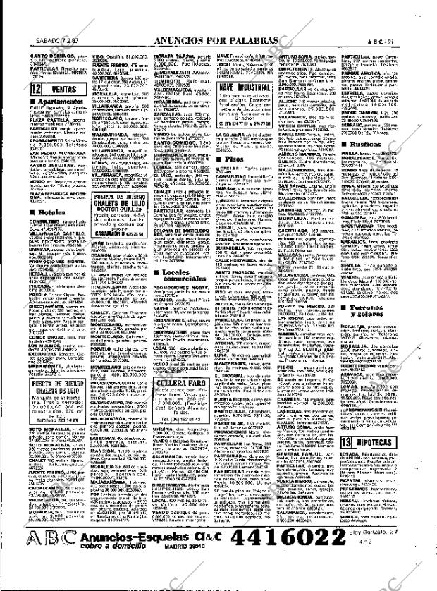 ABC MADRID 07-02-1987 página 91