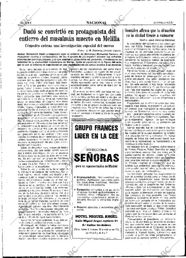 ABC MADRID 08-02-1987 página 34