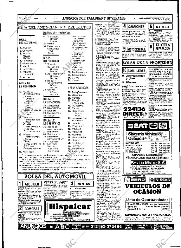 ABC SEVILLA 08-02-1987 página 76