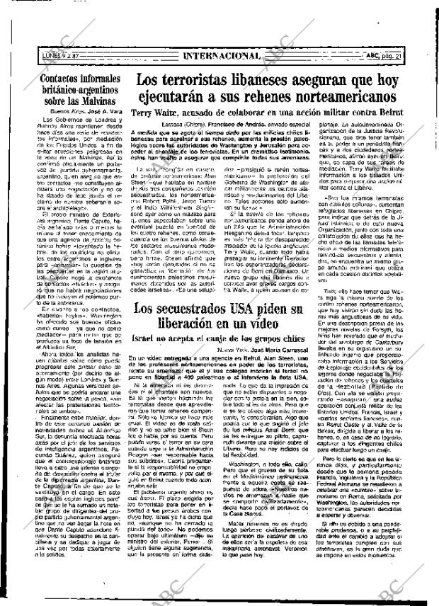 ABC MADRID 09-02-1987 página 21