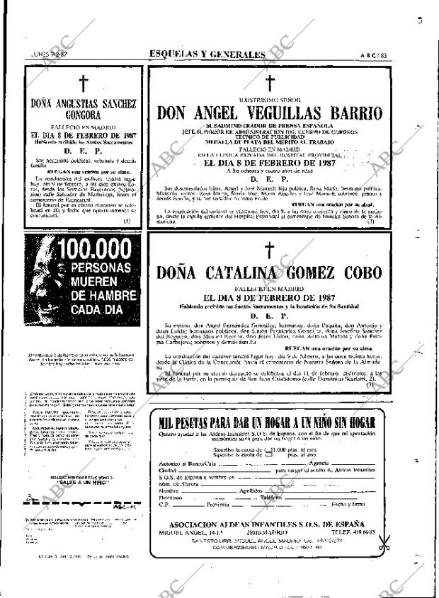 ABC MADRID 09-02-1987 página 83