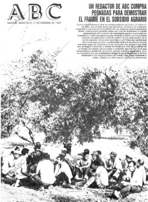 ABC MADRID 11-02-1987 página 1
