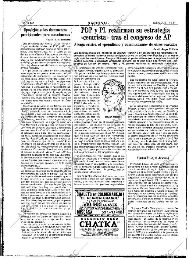 ABC MADRID 11-02-1987 página 18