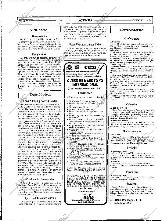 ABC MADRID 11-02-1987 página 34