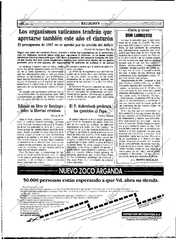 ABC MADRID 11-02-1987 página 42