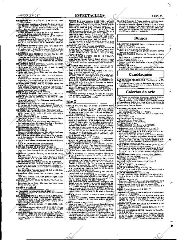 ABC MADRID 11-02-1987 página 75