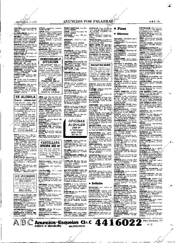 ABC MADRID 11-02-1987 página 85