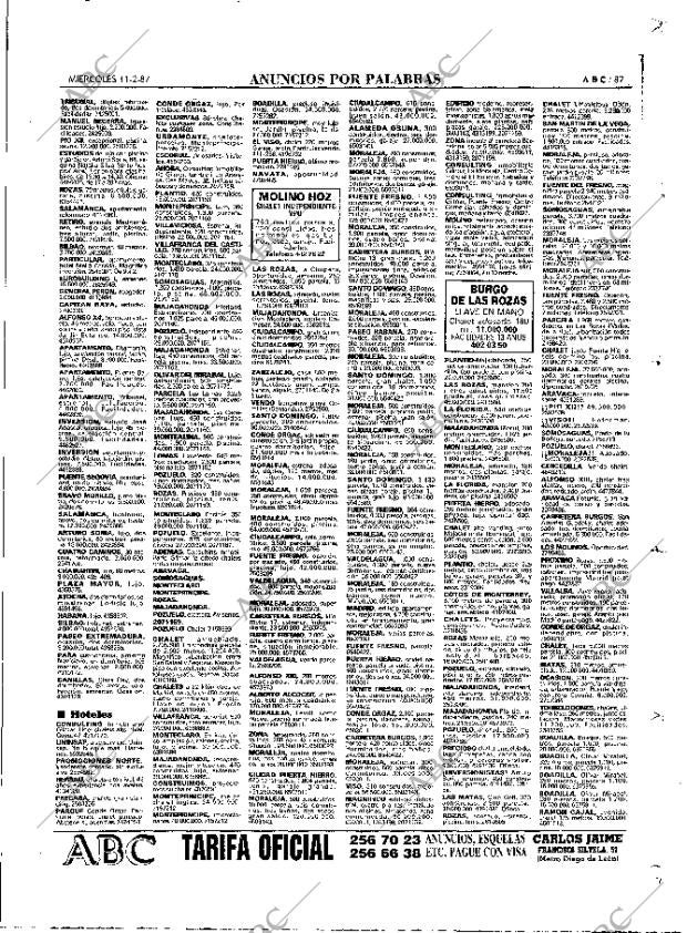 ABC MADRID 11-02-1987 página 87