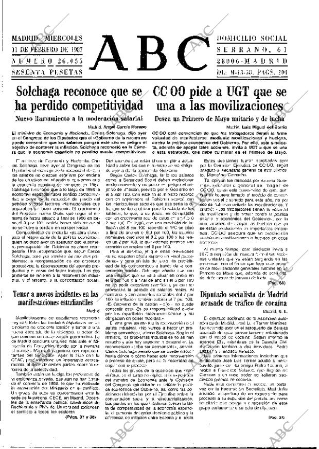 ABC MADRID 11-02-1987 página 9