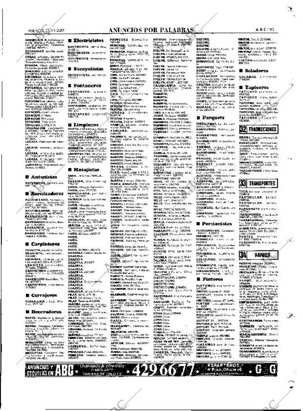 ABC MADRID 11-02-1987 página 93