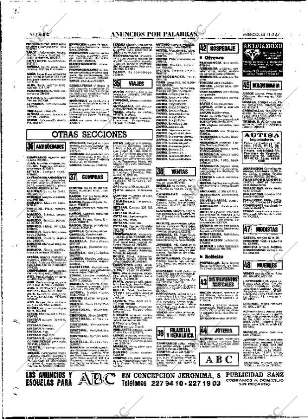 ABC MADRID 11-02-1987 página 94
