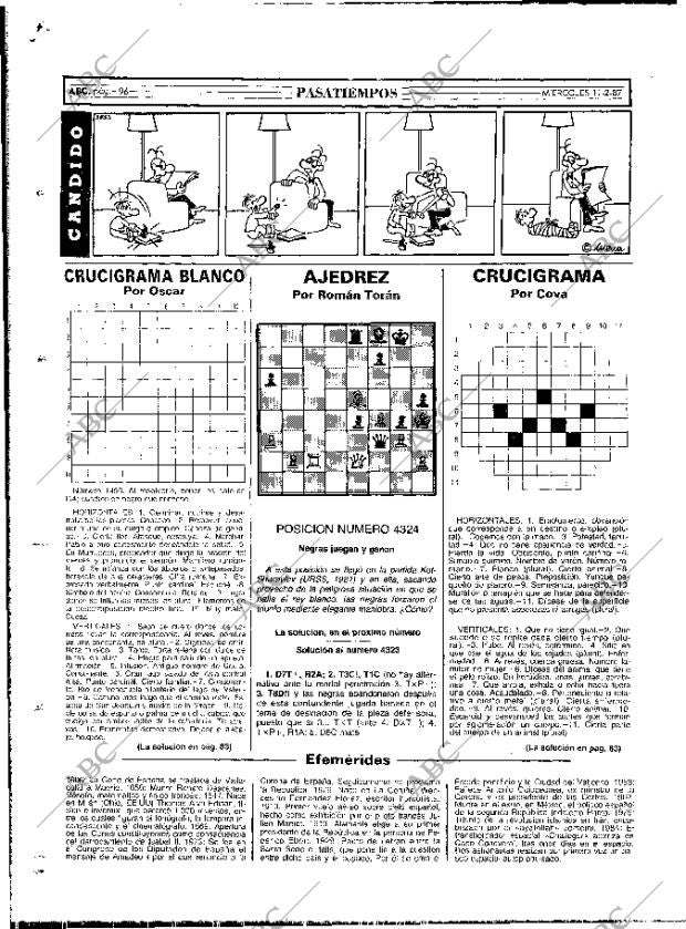 ABC MADRID 11-02-1987 página 96