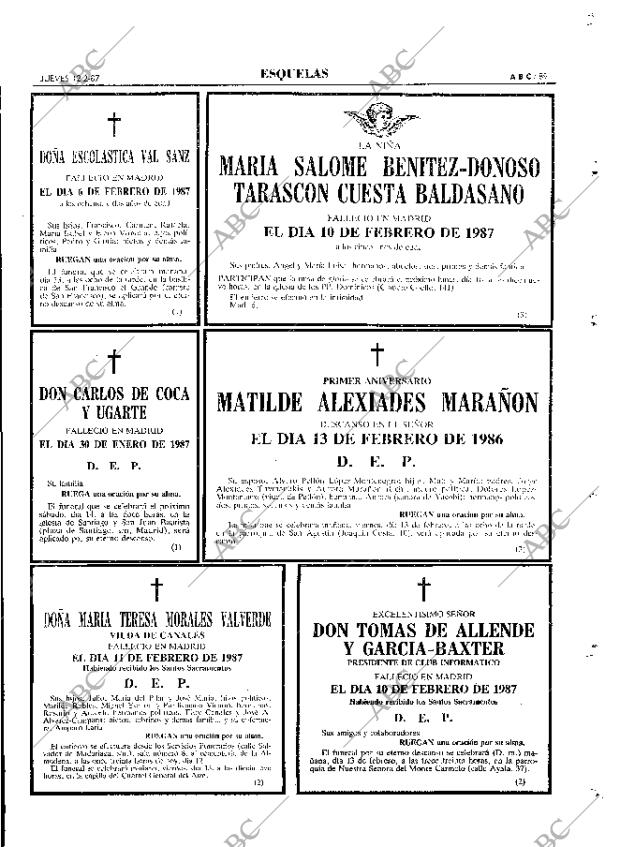 ABC MADRID 12-02-1987 página 89