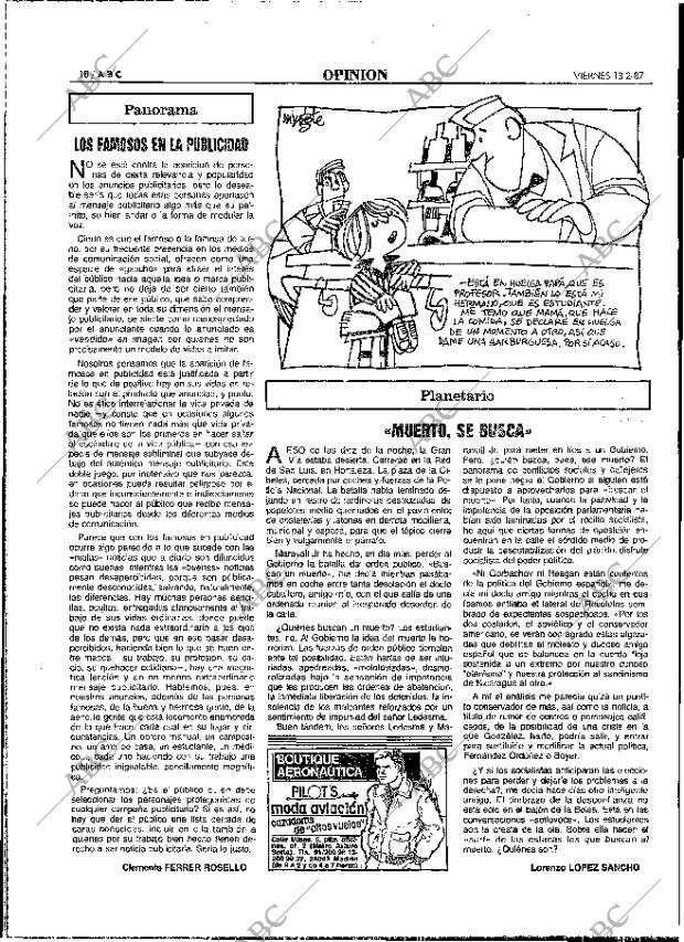 ABC MADRID 13-02-1987 página 18