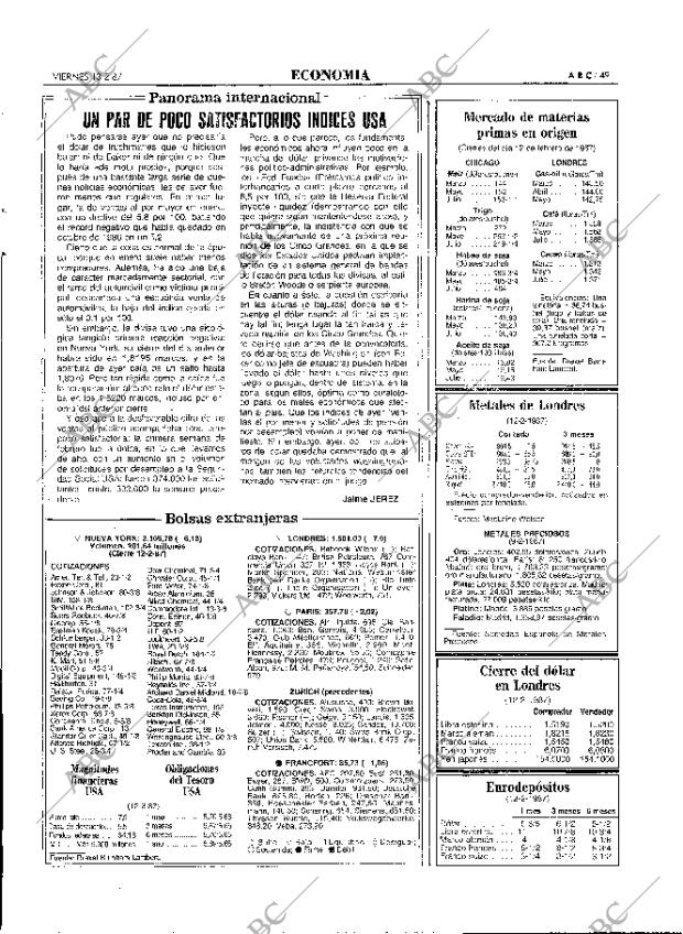 ABC MADRID 13-02-1987 página 49