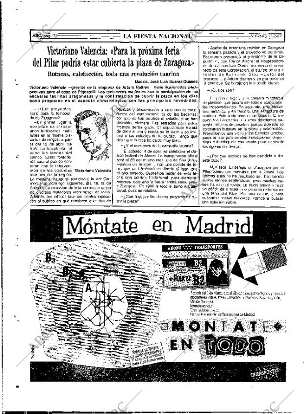 ABC MADRID 13-02-1987 página 72