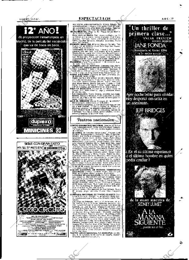 ABC MADRID 13-02-1987 página 79