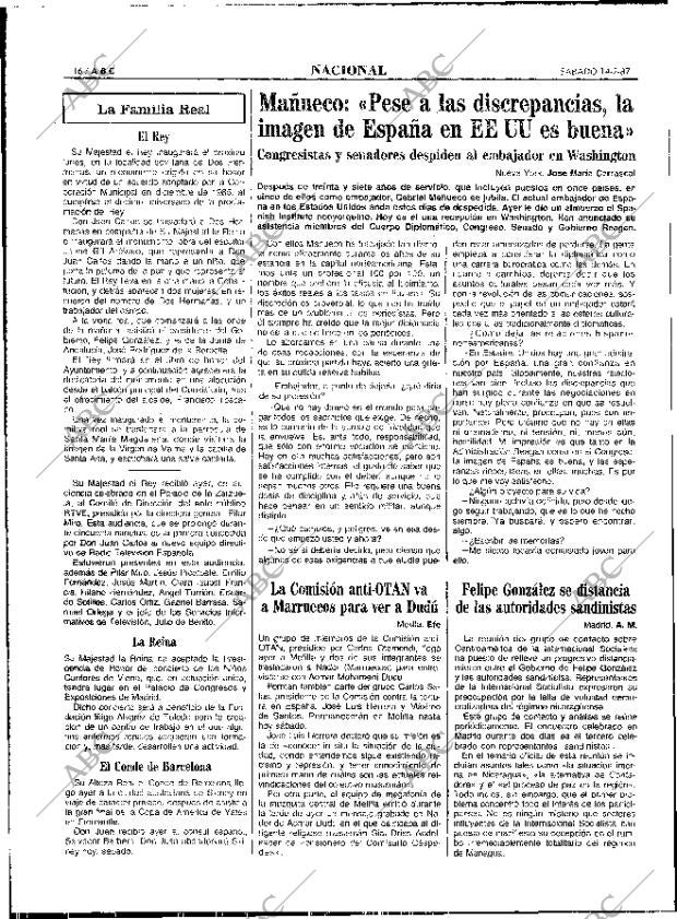 ABC MADRID 14-02-1987 página 16